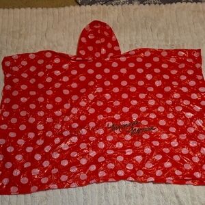 Vintage Disney Minnie Mouse GINORMOUS Red Polka Dot Poncho